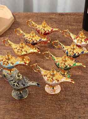 阿拉神灯创意复家古居金摆件装圣诞属生日小礼品丁饰品