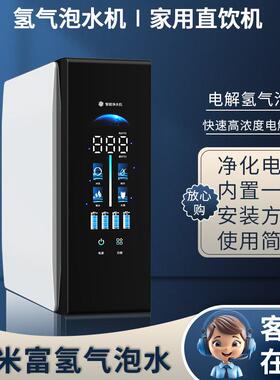 家用气泡水机富氢一体式净水器RO反渗透电解高浓度富氢水直饮机