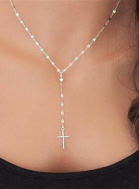 Fashion personality tendy Necklace retro Cross Necklace wome