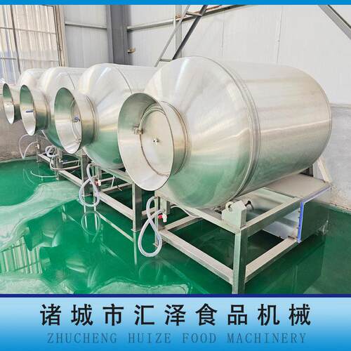 全自动大型牛腩变频滚揉腌制机酱菜拌料设备鸭掌鸭翅扒鸡腌肉机厂 - 图0