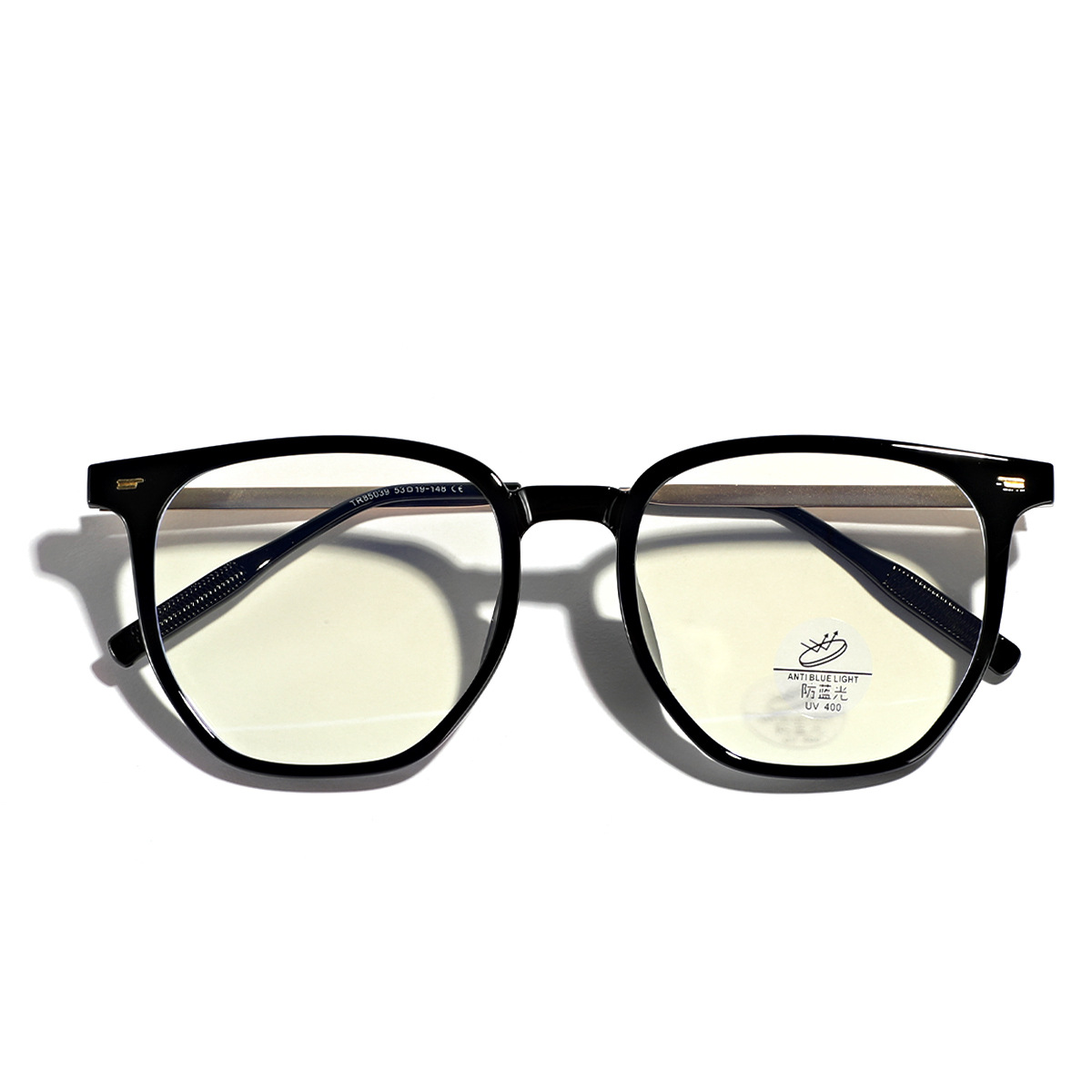光迅格大框眼镜透茶明色时尚平镜男素颜镜框XXP眼女-图2