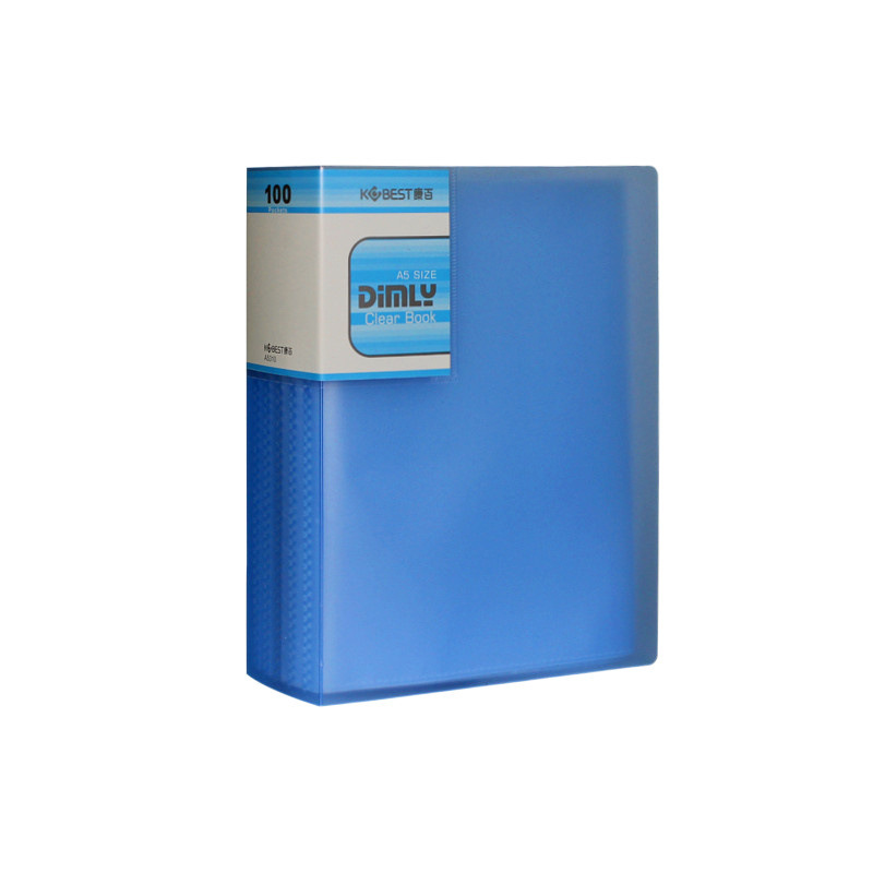 A5文件夹资料册多层插页袋透明收纳册40/60/80/100页票据夹分类夹 - 图3