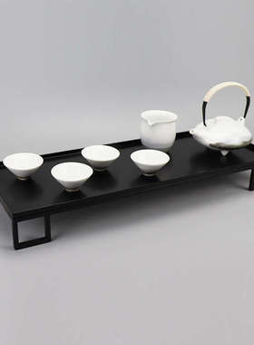 新中式禅意茶道茶具套装摆件客厅茶室茶桌茶楼茶壶样板房软装摆设