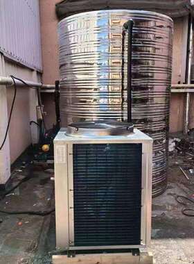 5匹北方零下35度运行的匠奥商用空气能热泵热水机供60度生活热水