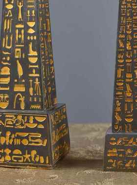 古埃及方尖碑家居饰品摆件家饰品工艺品装宅饰品摆设埃及镇纪念碑