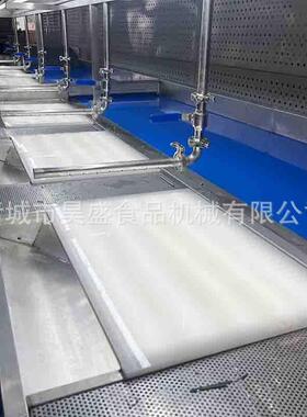 不锈钢分拣输送带灯带款清洗后果蔬分拣平台双输送带食品厂工作