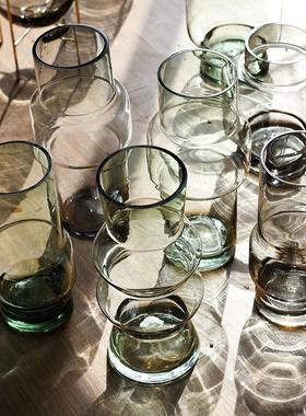 信润 蛮腰花瓶/现代简约玻璃花瓶摆件北欧餐桌鲜花插花瓶创意