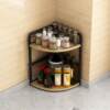 Corner storage rack condiment rack stainless steel triangular corner storage rack kitchen supplies complete countertop condiment rack