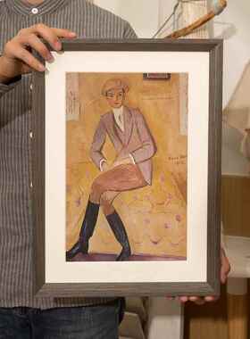 实木大相框挂墙装裱a3素描画框空框8k拼图框定制任意尺寸框架裱框