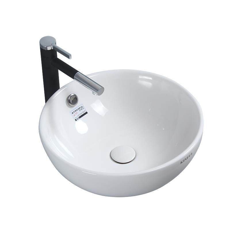 创意陶瓷洗手盆台上盆圆形艺术碗盆单洗脸盆家用阳台小号台盆池,淘宝优惠券,粉丝福利购,淘宝优惠卷