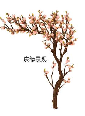 仿真玉兰花树景观装饰场景布置人造假植物树开店装饰假花室内客厅