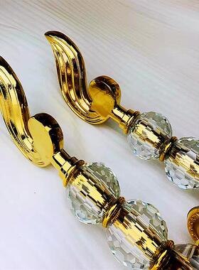 不锈钢大门拉手创意有框玻璃门钛金水晶拉手木门推拉门明装把手