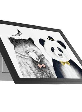 简约有框电表箱PIG挂遮挡玄壁画配电箱电箱变电箱餐厅弱关画现代