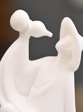 创意陶瓷工艺品人物酒仙酔客客厅玄关酒柜家居装饰品禅意软装摆件