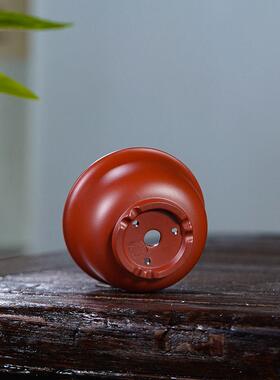 宜兴紫砂花盆大红袍精品微型盆多肉花盆陶瓷小盆兰花盆景盆菖蒲