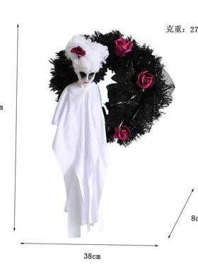 Halloween Moon Cat garland door hanging decora festive witch