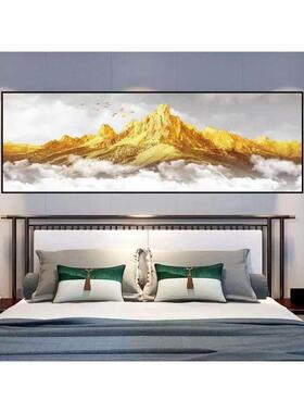 床头朝西挂什么画【抢!】背靠金山卧室床头自粘客厅房间酒店背景