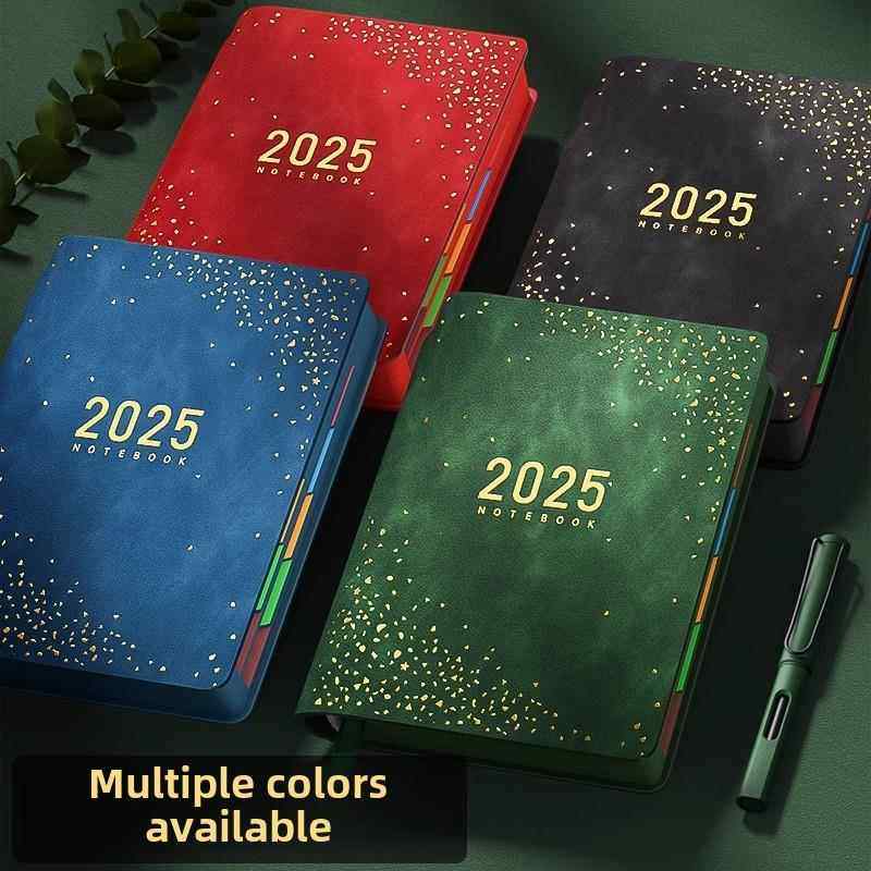 2025年日程本计划表新款笔记本子工作日志25年记事日记日历一日一页自律打卡365天效率手册时间管理手账定制,淘宝优惠券,粉丝福利购,淘宝优惠卷