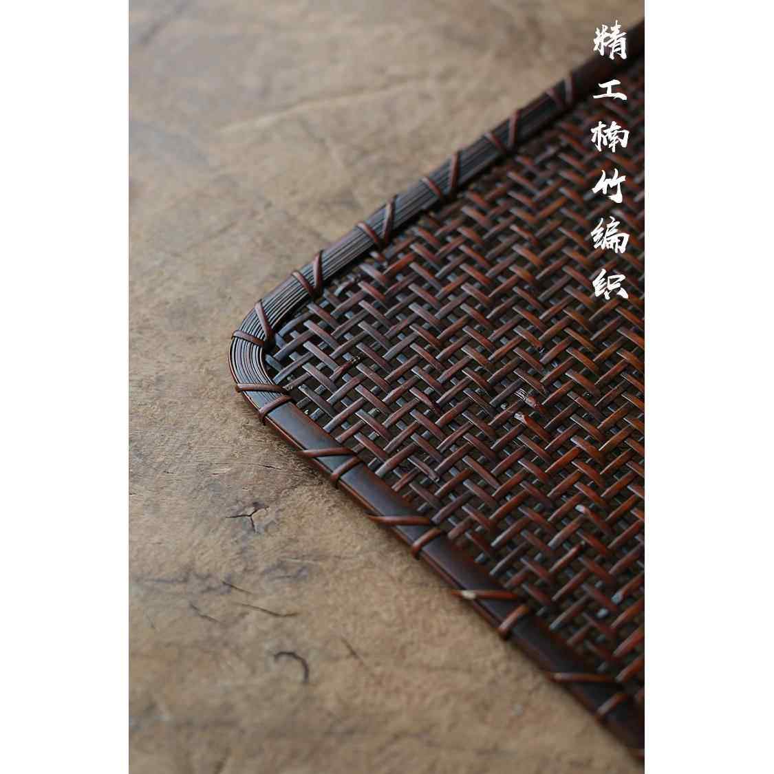 楠竹手工竹编茶席 日式禅意香道茶道茶盘精工茶垫干泡竹席垫茶具,淘宝优惠券,粉丝福利购,淘宝优惠卷