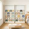 Steel door back hole plate storage rack floor-to-ceiling wall bookshelf door hanging clothes rack living room 8cm gap storage layer