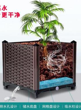 种植箱厚楼顶种菜专用箱阳台庭院室外特大号花盆塑料加宽