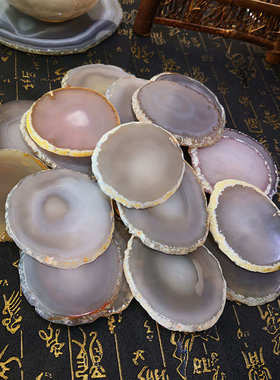 摆件把玩#奇收藏件玛瑙送礼原石天然招财抛光活水手把胆水胆水胆