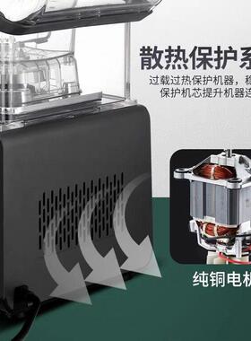 新款端冰沙机碎冰机奶茶店设备商用带隔音罩破壁料理机搅拌机