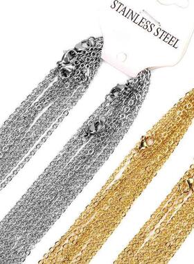 LUXISSKIDS 10pcs/lot Bulk Wholesale DIY Rolo Chains Necklac