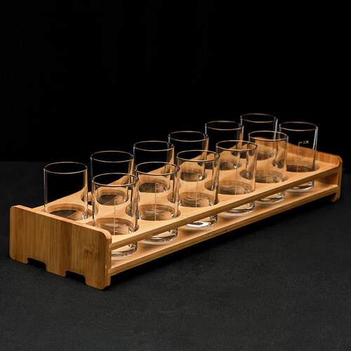 波兰进口水晶玻璃大号白酒杯带刻度二两白酒杯家用一口杯烈酒杯 - 图2
