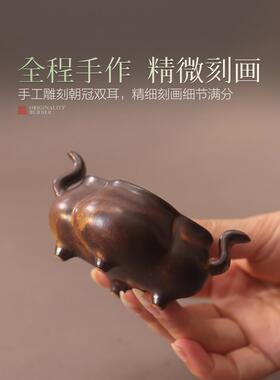 宋式海棠陶瓷香炉家用室内香薰炉香道檀香线香插熏香炉中式摆件