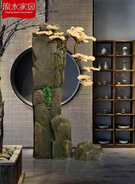 新中式仿真假山摆件配件园林景观设计庭院别墅造景植物装饰摆件