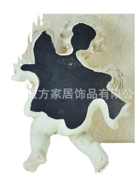 欧美乡村套二天使抱花瓶壁挂 树脂工艺品 家居装饰品