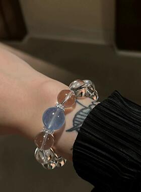 露丝海蓝水晶手串爆款小众手链