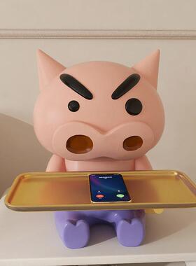 轻奢高端蜡笔鑫灿客厅入口门桌面钥匙储物托盘胖嘟嘟左手门饰品