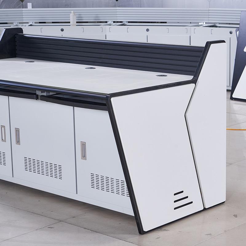 Security monitoring console thickened work dispatch table command center console cabinet single double triple platform