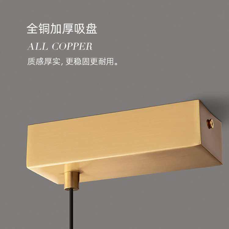 极简餐厅吊灯轻奢简约一字餐桌灯全铜高端设计师办公室吧台长条灯,淘宝优惠券,粉丝福利购,淘宝优惠卷