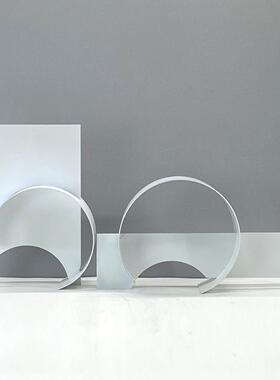 欧式现代简约极简几何金属铁艺摆件家居售楼部样板间门店装饰摆件