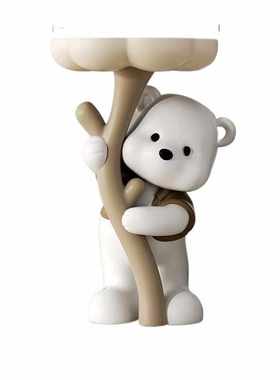 捧花熊客厅落地摆件家居饰品电视柜沙发旁床头柜茶几乔迁新居礼品