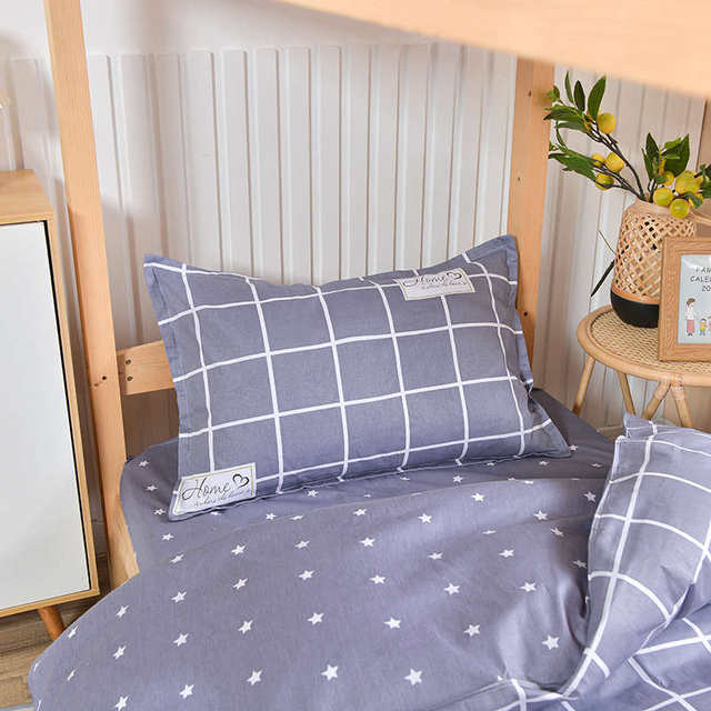 Single dormitory full cotton three-piece set student dormitory pure cotton bedding top and bottom bunk bed sheet six-piece set 0.9m meters