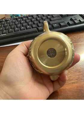 森舍黄铜麒麟小茶壶