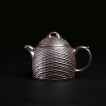 Real Force Sun Teacher Original Mine Black Jumud Bamboo Editor Qin Right Yixing Purple Sand Pot Fidelity 280cc