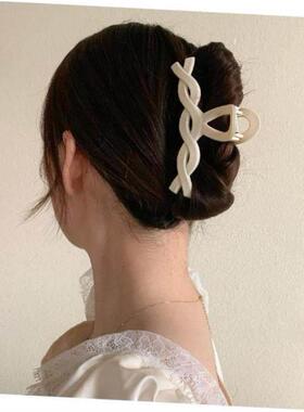 发夹Hot Sale Solid Color Claw Clip Large Barrette Crab Hair1