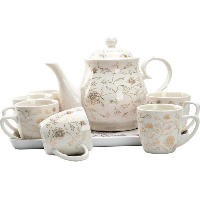 景德镇陶瓷茶具套组带把手茶杯茶壶套组家用办公水具饮具整套套装,淘宝优惠券,粉丝福利购,淘宝优惠卷