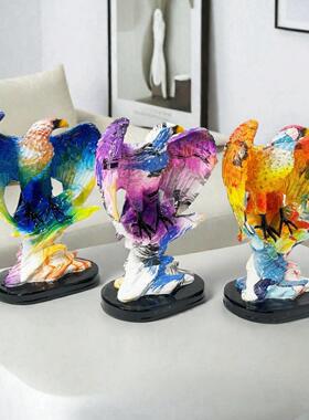 新品现货渐变展翅雕摆件家居简约现代电视柜装饰品客厅
