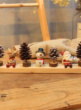 圣诞节装饰松果松塔摆件创意手工圣诞礼物玩偶桌面摆件