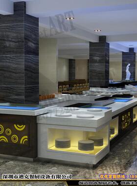 餐厨设计制作buffet、自助餐台可移动布菲台餐饮家具规划布局