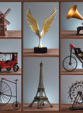 客厅高级感柜子摆件冰箱顶上面的摆件北欧客厅玄关家居电视酒柜装