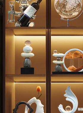 轻奢饰办公流沙THSDSAZD画摆件客品厅装电视柜酒室柜玄关