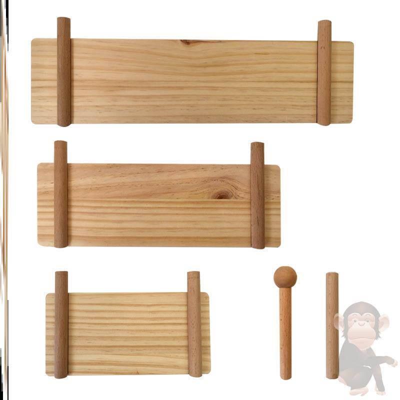 Hole board hanging buckle solid wood hole board storage rack custom accessories hook matchstick round hole wooden stick layer board