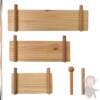 Hole board hanging buckle solid wood hole board storage rack custom accessories hook matchstick round hole wooden stick layer board